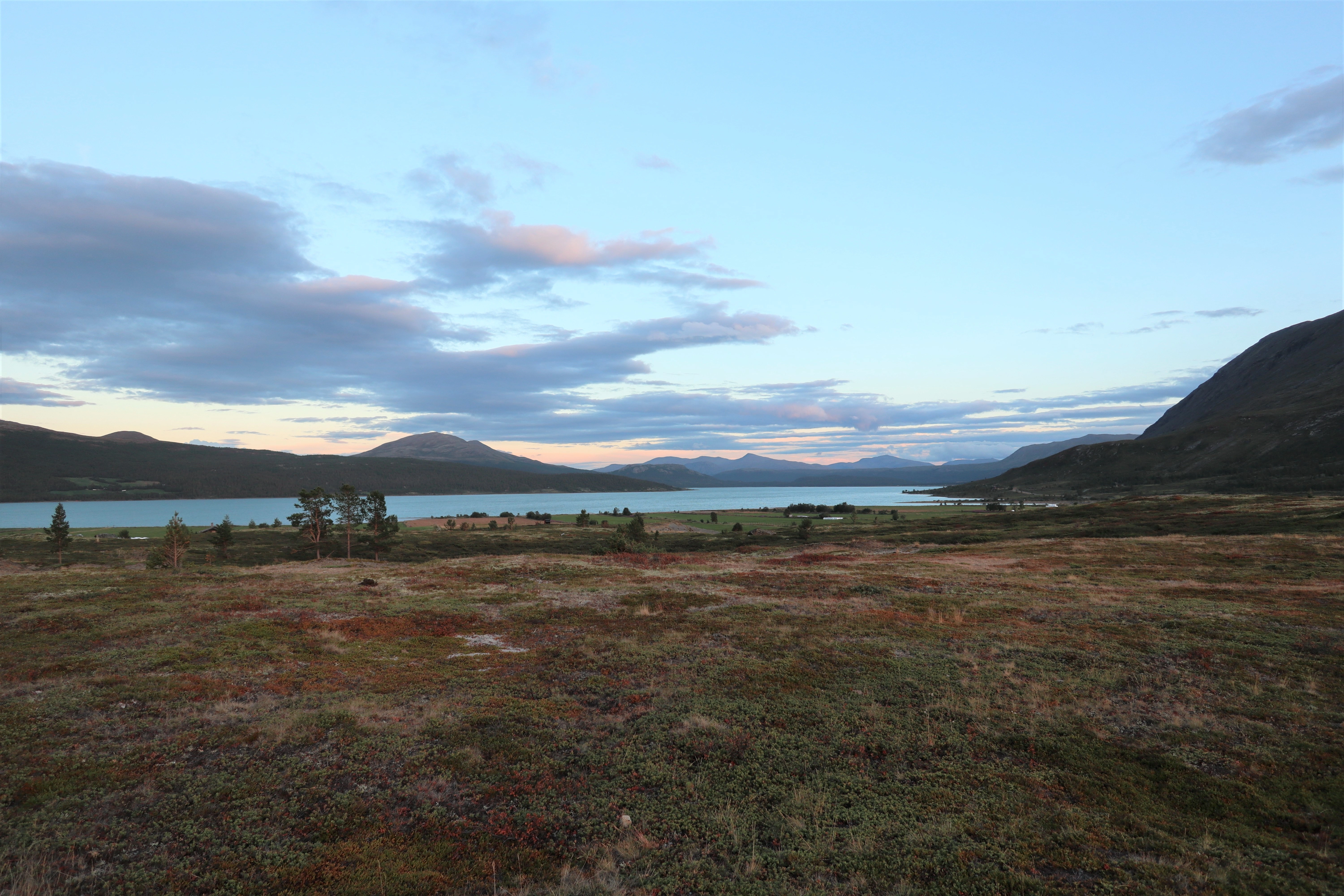 LA-TI-I-A-10 Dalformet ås- og fjellandskap med hei under skoggrensen med bebygde områder.