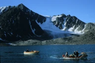 Buchanbreen i Magdalenafjorden, Spitsbergen, begynnelsen av 1980-tallet.
