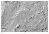 Bresjødelta ved Ripan, Tynset, Hedmark. Skyggerelieff fra hoydedata.no
