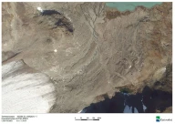 Fluter foran Blåbrean dannet under tilbaketrekning av breen etter 1930. Jotunheimen, Oppland. Kilde: Norge i Bilder.
