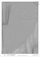 Iskilpologonmark utviklet på en overflate med breelvsedimenter med spylerenner. Brenna i Porsanger, Finnmark. Kilde: hoydedata.no
