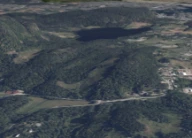 Kalkrygger i Asker, Akershus. Ryggene består sedimentære kalkholdige bergarter foldet i forbindelse med den kaledonske fjellkjedefoldingen. Kilde: norgeibilder.no, 3D.
