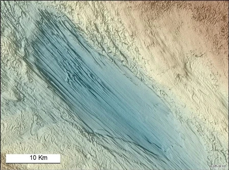 Bilde av Megaskala glasial lineasjon